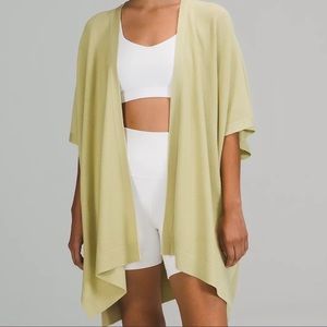 NWT Lululemon Merino Wool Short Sleeve Wrap M/L Dew Green NWT